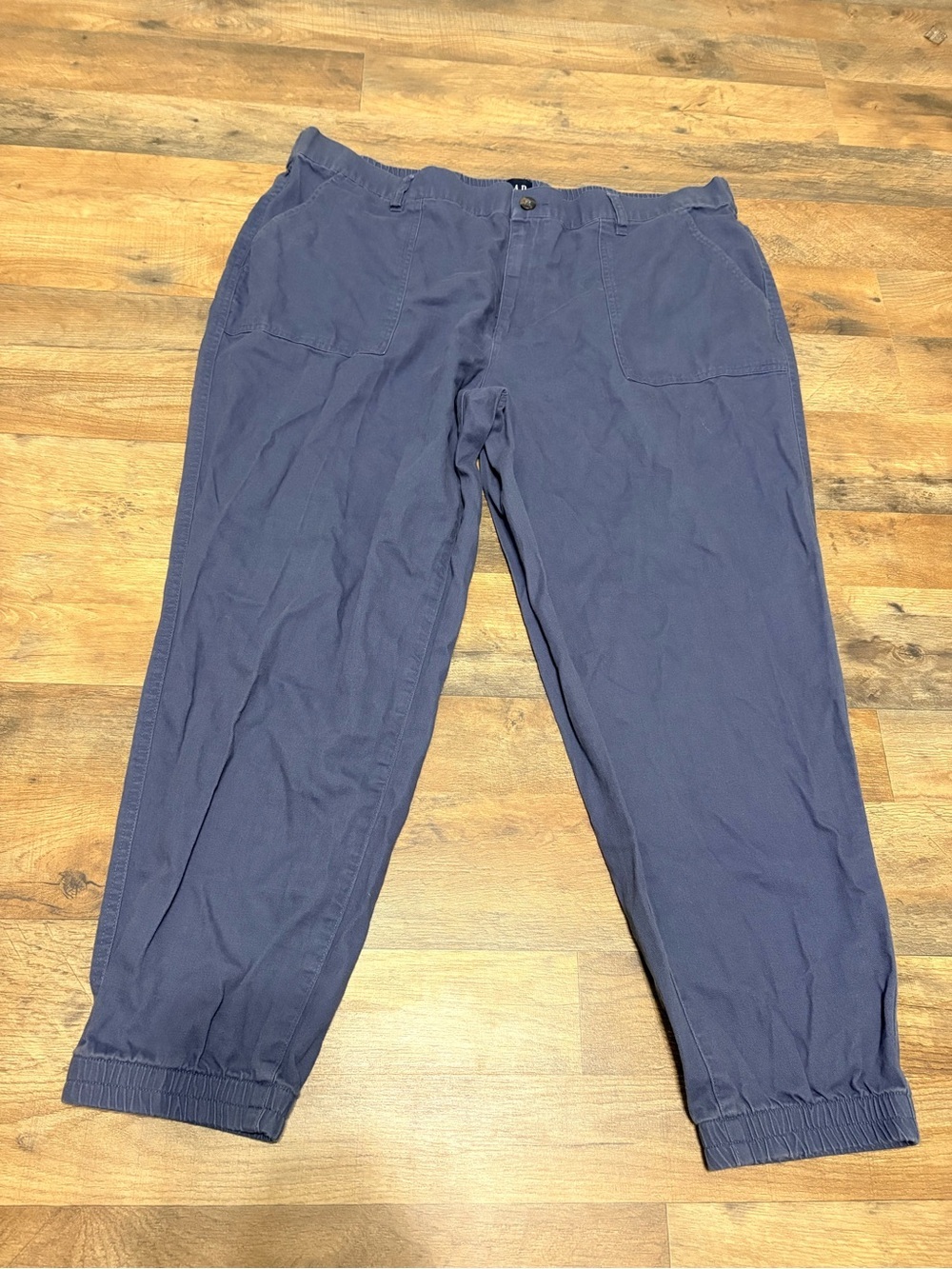 GAP Men’s XXL Blue Jogger Pants Elastic Waist Casual Lounge Athleisure